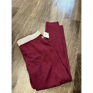Free People Movement Rare Wine Leggings High Waist Athleisure Size L